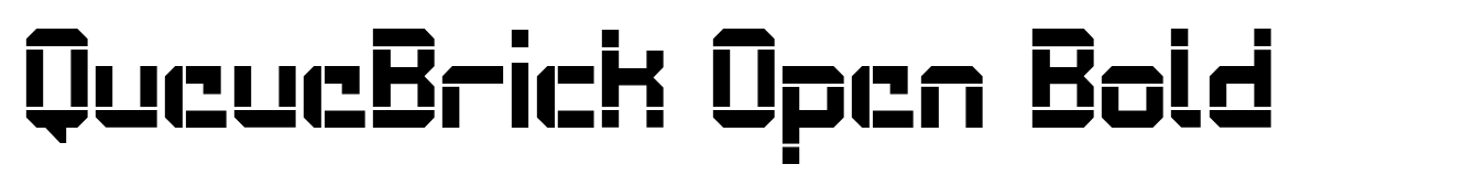 QueueBrick Open Bold